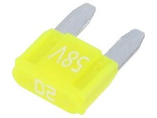 5X 341131-58V Sicherung: Schmelz 20A 58VDC KFZ 11,2mm Zinnlegierung ESKA