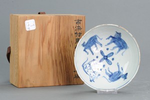 Antique Chinese Porcelain 16.c Ming Porcelain Horse Bowl China KoSosmetsuke