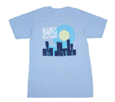 New Moon Elliott Smith T-Shirt Short Sleeve Light Blue