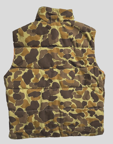 VTG Men's Gamehide Camo Blaze Orange Fleece Reversible Hunting Vest M - Picture 3 of 5