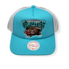 Mitchell & Ness Vancouver Grizzlies Off The Backboard Trucker Adjustble Snapback