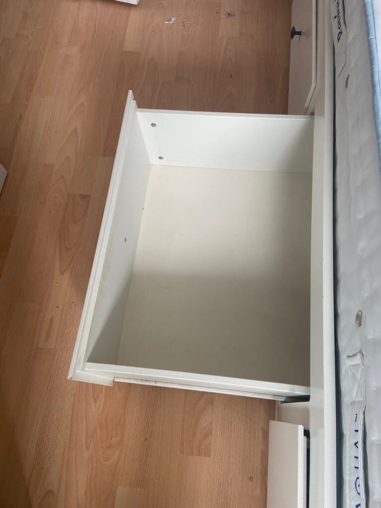 IKEA Guest bed with pull out trundle, & drawers. eBay