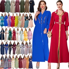 Ramadan Abaya Dubai Kaftan Women Muslim Maxi Party Dress Caftan Robe Abayas Gown