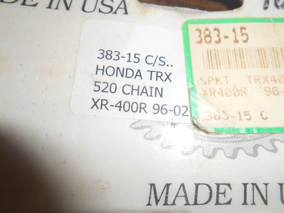Piñón PBI Honda TRX XR-400R/'96-'02/520 cadena/383-15 Foto 2 de 2