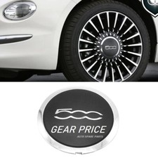 1 Stück Nabendeckel Raddeckel Felgendeckel schwarz Chrom  für Fiat 500 C L X NEU