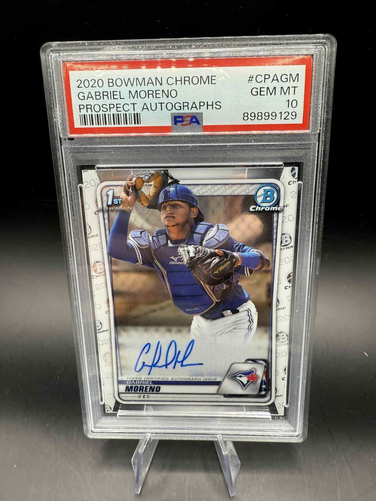2020 Bowman Chrome Gabriel Moreno Prospect Auto 1st #CPA-GM PSA 10 RC ROOKIE SP