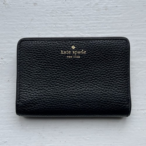 Kate Spade Black Pebbled Leather Wallet eBay