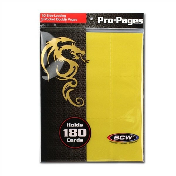 Card Sleeves Binder Sheets BCW 18-Pocket Side-Loading Pro Binder Pages - 10 Black Pages For MTG, Trading Cards, Acid-Free Protection Playing Card Binder Card Sleeves Binder Sheets BCW 18-Pocket Side-Loading Pro Binder Pages - 10 Black Pages For MTG, Trading Cards, Acid-Free Protection Playing Card Binder