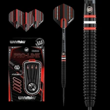 24 GRAM WINMAU  PRO-LINE 90% TUNGSTEN STEEL TIP DARTS WITH ONYX COATING