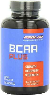 Prolab | BCAA Plus - Growth, Recovery, Strength, Lean Muscle | 3,780mg, 180 Caps
