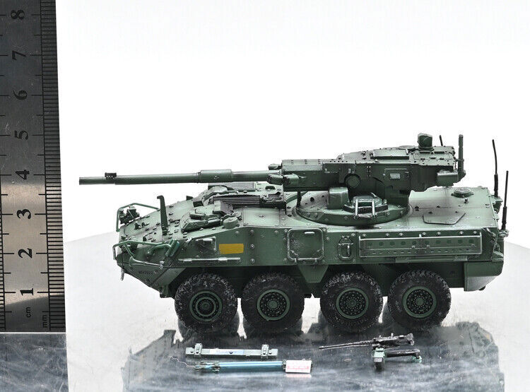 Sanrong 1/72 U.S M1128 Stryker Mobile Artillery System Green Finished Tank Model