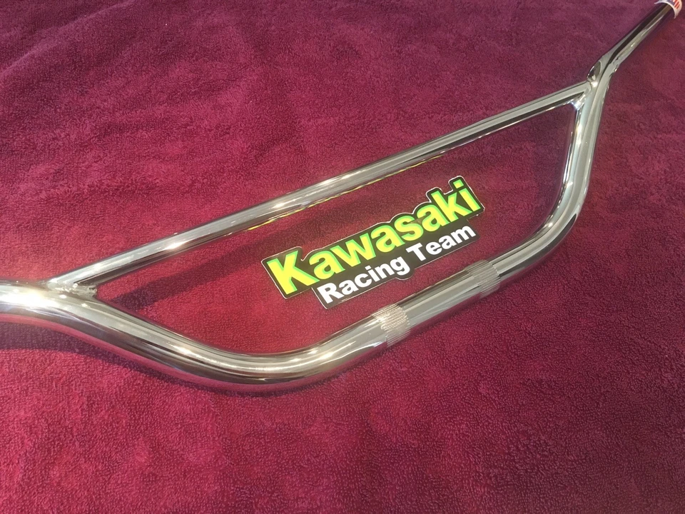 川崎 1974 KX125 KX250 KX450 KD125 KD175 车把 铬 美国制造 VMX — 第 3/4 张图片