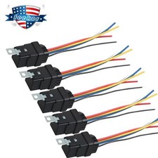 5Pin 12V 40/30 AMP DC Waterproof Automotive Relay  Heavy Duty Wiring Harness