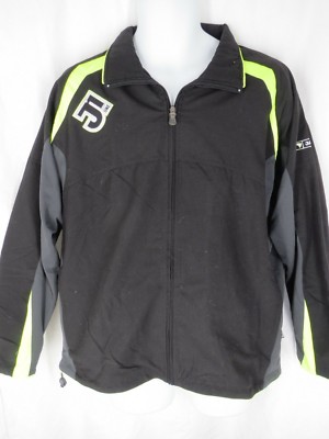 Jako One Men Size M Medium Black Long Sleeve Track Jacket Windbreaker