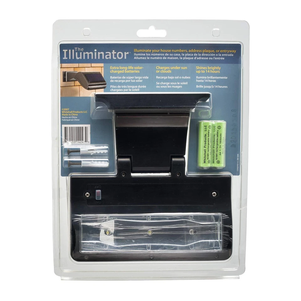 Iluminador de pared estándar Products lámpara de dirección solar negro Foto 3 de 4