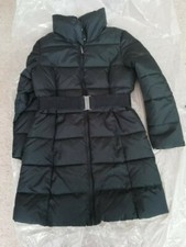 Forever 21 Black Padded Coat Women's Size Us L/g - Machine Washable In Vgc