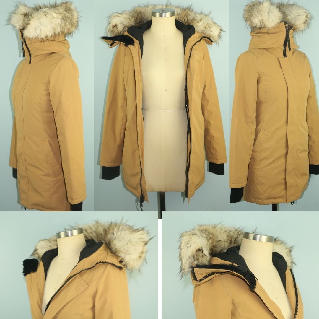 Golden by TNA Hooded Goose Down Parka, Woman XXS Gem
