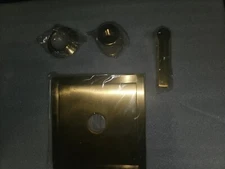 Phylrich 4-104/004 HEX MODERN Brass Lever Handle Shower Trim in SATIN BRASS, New