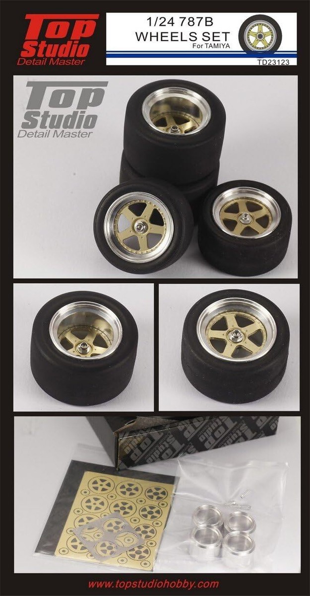 Top Studio 1:24 Mazuda 787B Car Model Wheels Detail Up Set Tamiya