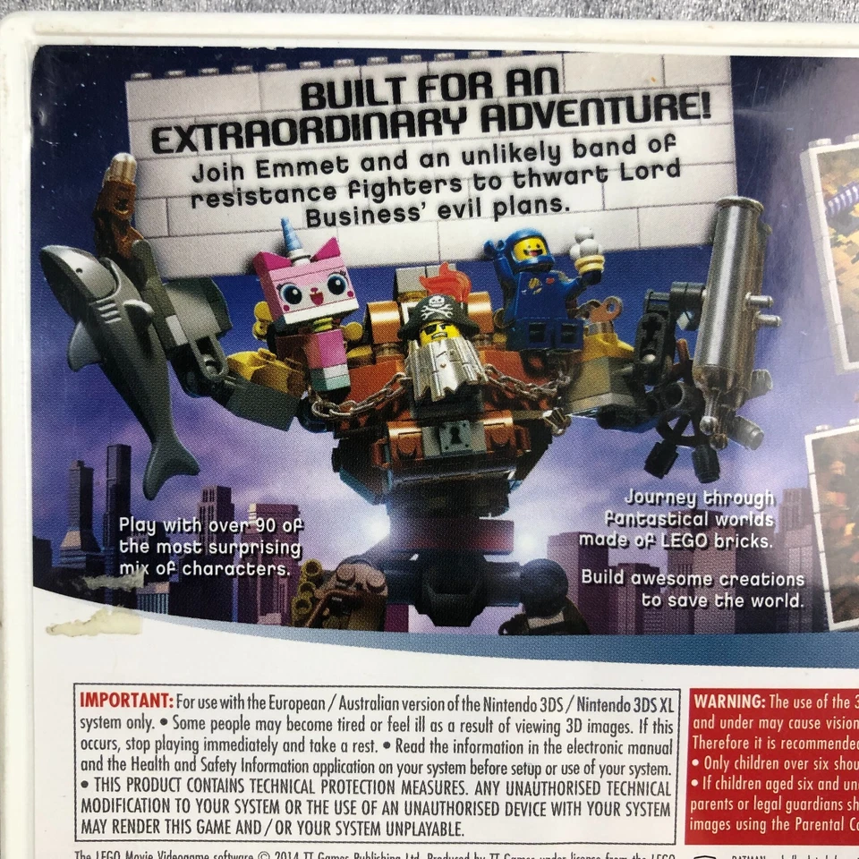 Lego The Lego Movie Videogame Nintendo 3DS PG Action Kids Free Postage Option - Image 4 of 4