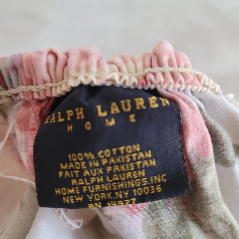 Vintage Ralph Lauren Stone Harbor Queen Fitted Sheet-Cotton Sateen  - Image 2 of 4