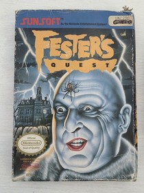 Gioco Nintendo NES Addams Family: Uncle Fester's Quest con scatola e manuale