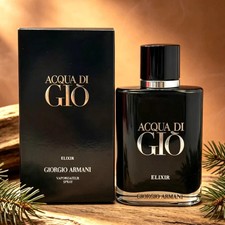 Acqua Di Gio ELIXIR by Giorgio Armani 3.4oz PARFUM Spray for Men New Sealed Box