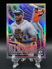 Yordan Alvarez 2020 Donruss Optic Illusions Holo Prizm #OI-6 RC Astros