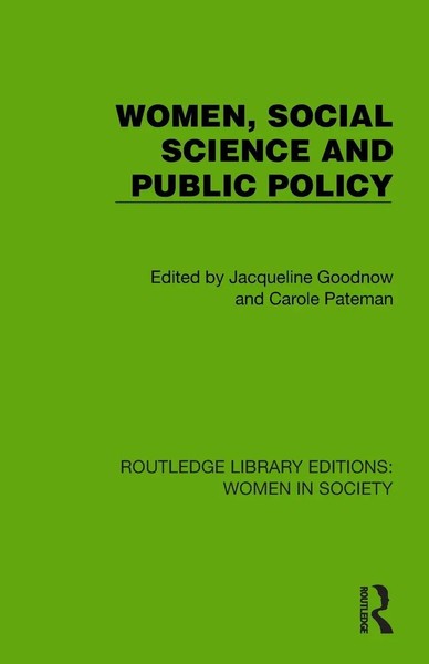 Jacqueline Goodnow (U. A.) | Women, Social Science And Public Policy | Buch-image