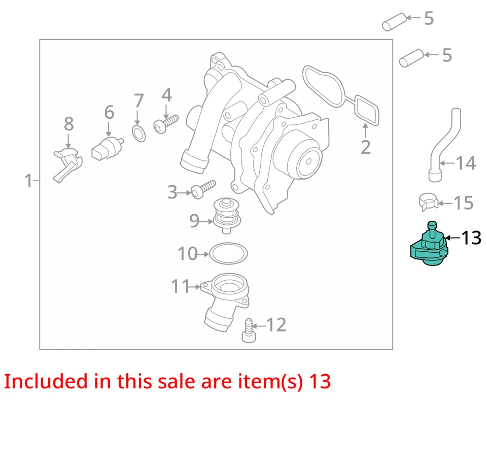 Bomba de refrigerante de agua auxiliar compatible con AUDI A4 QUATTRO 2009-2012 2,0 L probada Foto 4 de 4