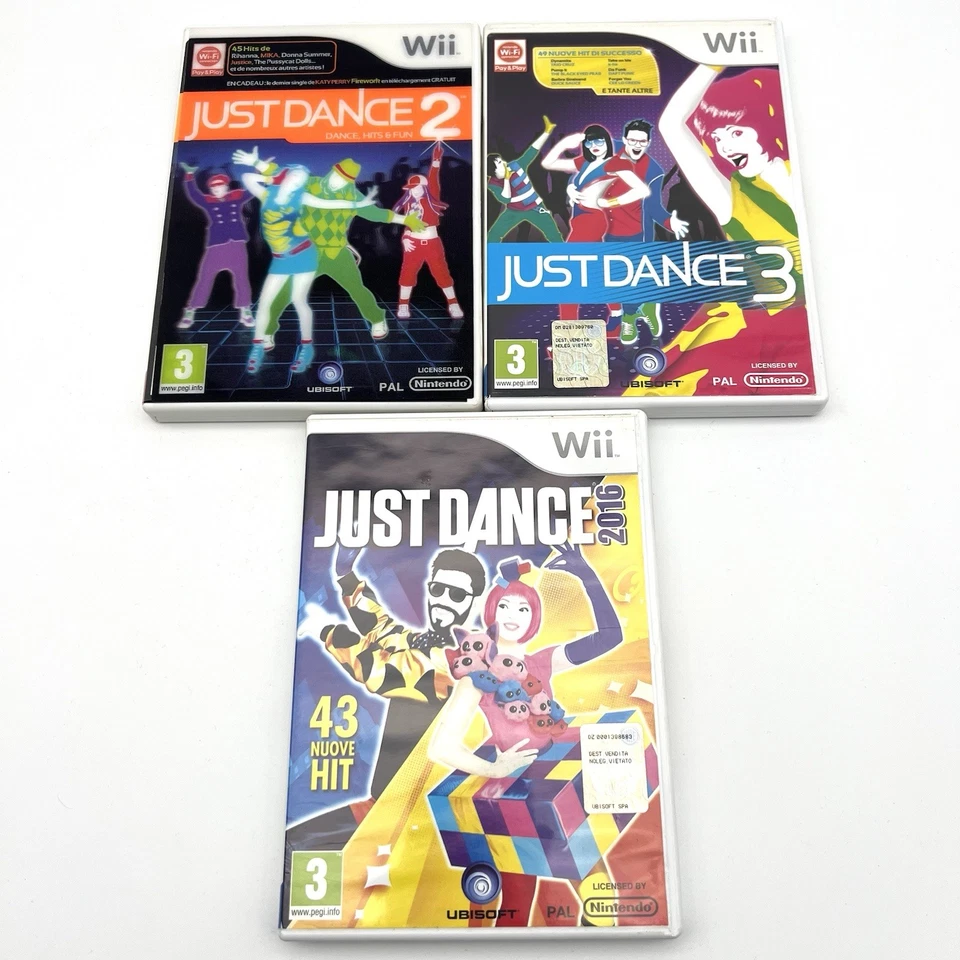 LOTTO 8 Giochi Nintendo Wii - Just Dance Mario Power Tennis - Immagine 2 di 4