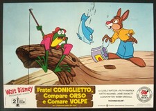 CINEMA-fotobusta FRATEL CONIGLIETTO, COMPARE ORSO E COMARE VOLPE disney