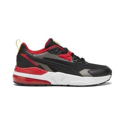 PUMA Scuderia Ferrari Vis2k Lace Up  Mens Black Sneakers Casual Shoes 30829603