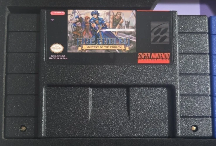 Fire Emblem SNES Trilogy Reproduction Carts, English Translation, Book4Games Box - Image 2 of 4