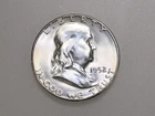 1952-S 50C FRANKLIN SILVER HALF DOLLAR GEM BU