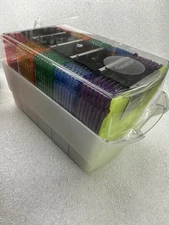 Imation Neon Diskettes 40 Pack IBM 2HD 1.44 MB 3.5" Floppy Disks with Case NEW