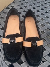 UGG Australia women  s size 9 Black Moccasin slipper.