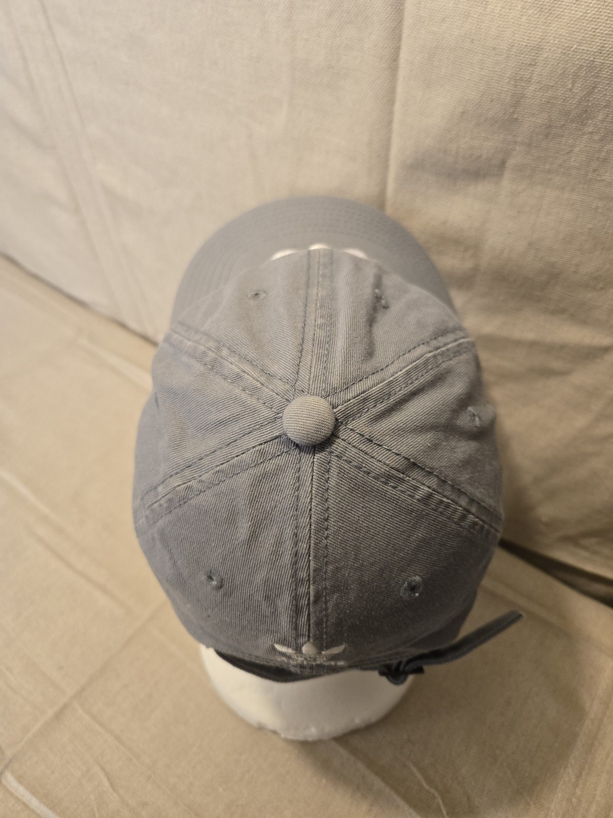 Adidas Baseball Cap Gray Adjustable Strapback Uni… - image 3