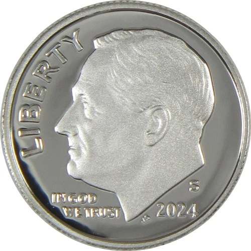 2024 S Roosevelt Dime Choice Proof .999 Silver 10c Coin