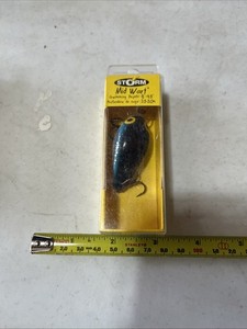 Vintage Storm Mid Wart Silver Blue Crankbait Fishing Lure MW05 347