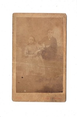 L. G. Pfeiffer CDV Foto Feine Kinder - Wien 1870er