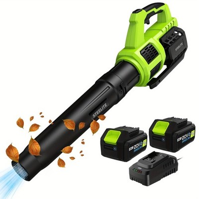 STEELITE 21V 120 MPH 400 CFM Cordless Leaf Blower/Sweeper with 4.0 Ah Battery