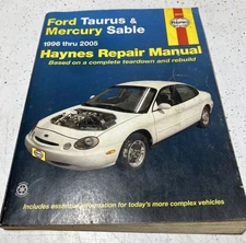 Ford Taurus & Mercury Sable 1996-2001 #36075 Haynes Repair Manual FREE SHIPPING