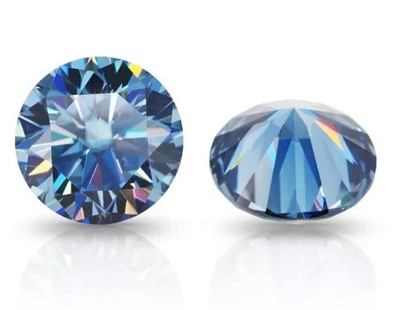 #ad Natural Blue Color Lab Grown 5.00 Ct Round Cut Loose CVD Diamond VVS1 Certified $135.00