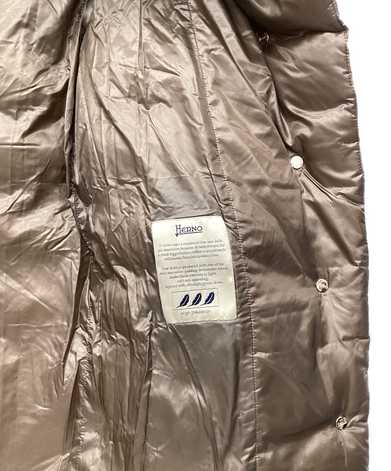 HERNO Down Jacket/ Brown/ Size 42 - image 7