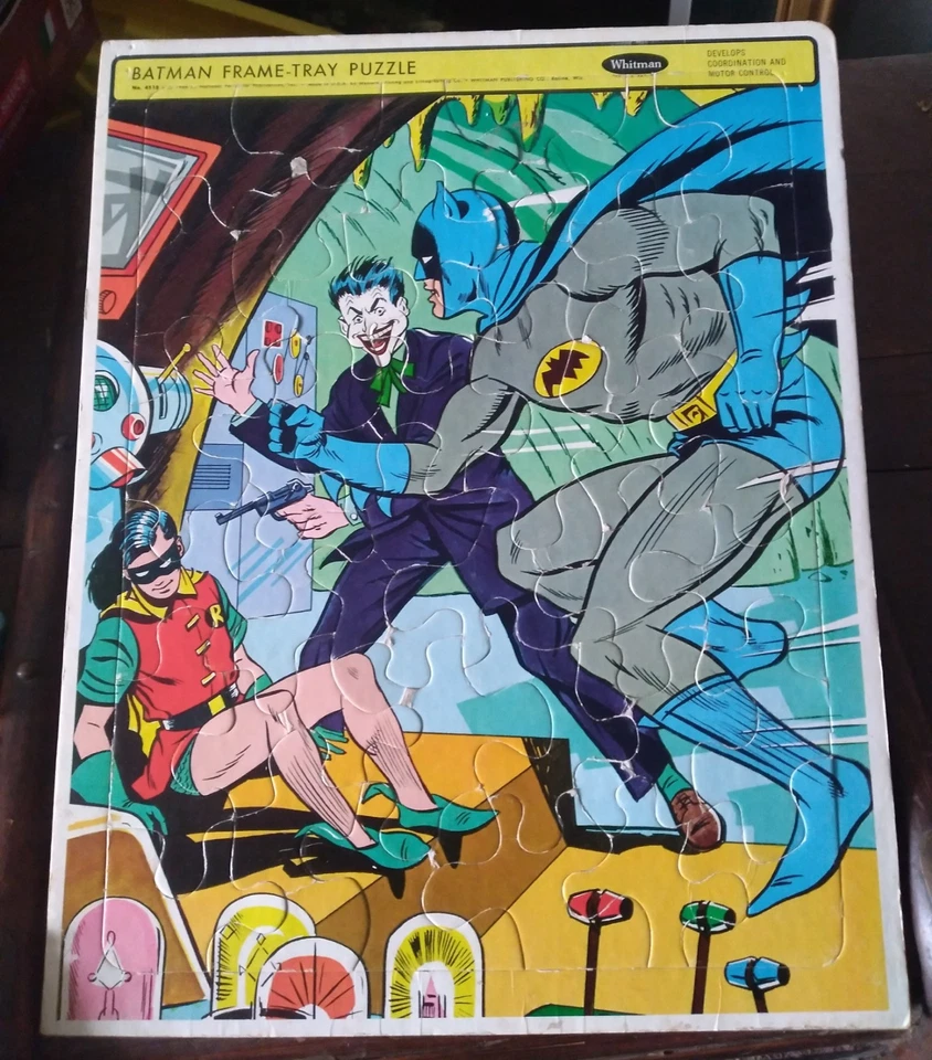 Vintage 60s  70s  Batman and Robin  Whitman Puzzle  Viewmaster Slides Sealed NOS - Image 2 of 4