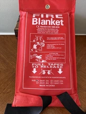 Fire Blanket - 1 meter x 1 meter - Emergency - Fire Safety - Home Protection