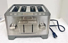 Wolf Gourmet Stainless Steel 4 Slice Toaster - WGTR104S Frozen Bagel Keep Warm