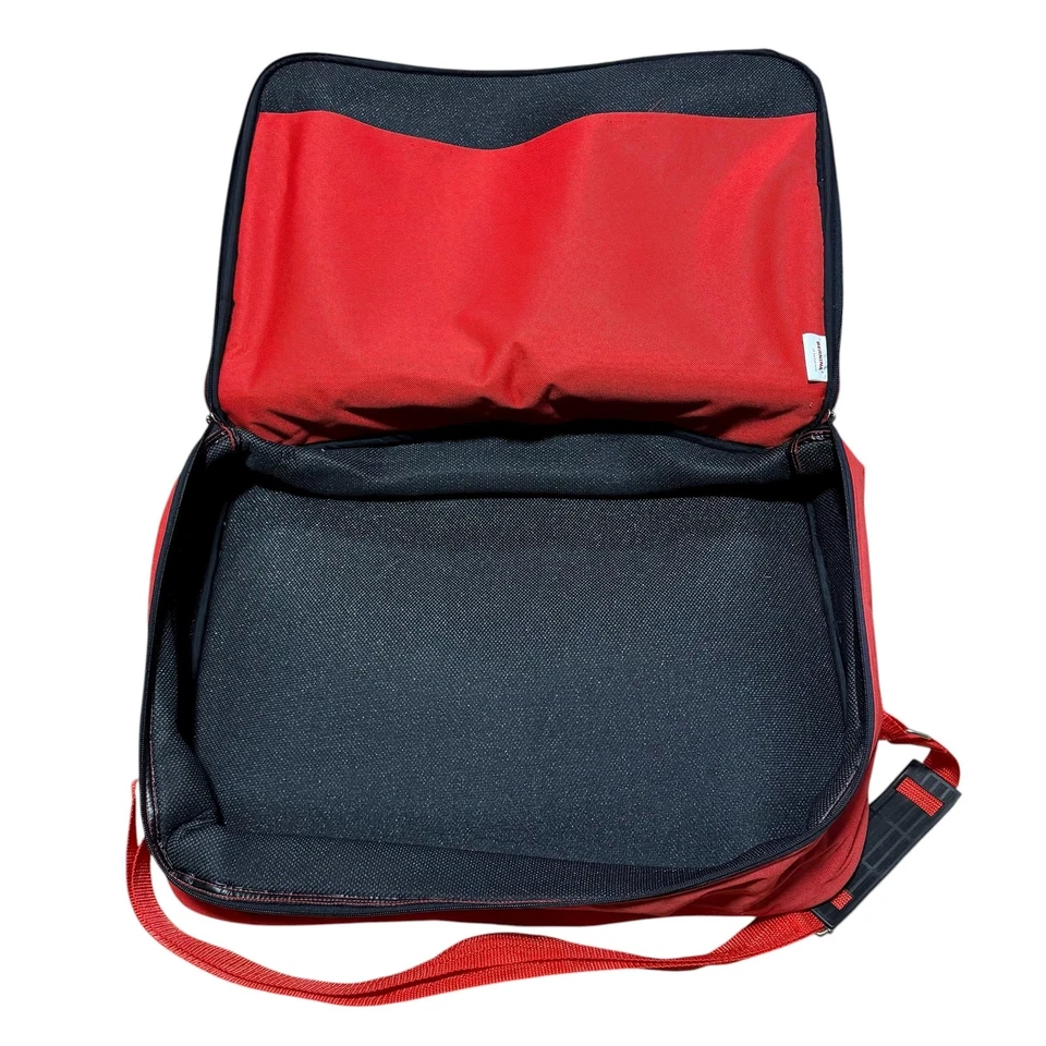 Bernina Sewing Machine Carry Case Bag Red Shoulder Strap Organizer Covers Set - image 4 of 4