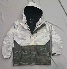 SwissTech Kids Camo Winter Coat Size L 10-12 Hooded Fleece Lined Jacket
